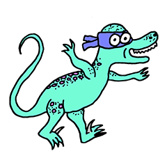 [LINEスタンプ] Ninja Dinosaur