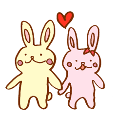 [LINEスタンプ] うさぎのうっぴょんたち