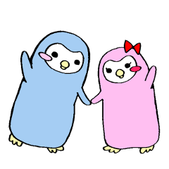 [LINEスタンプ] ペンギンのペンペンとペン子ちゃん