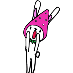 [LINEスタンプ] 苺うさぎ