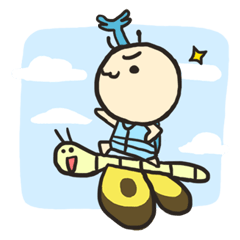 [LINEスタンプ] Ball Head Beetle