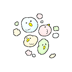 [LINEスタンプ] ゆるぽわ鳥