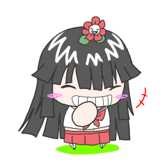 [LINEスタンプ] 長谷川・フラワーガール・花子さん