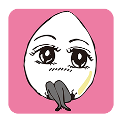 [LINEスタンプ] 卵のカラの「タマコさん」