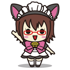 [LINEスタンプ] ネコミミメイドの日常