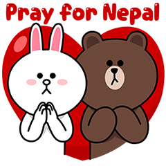 [LINEスタンプ] Pray for Nepal