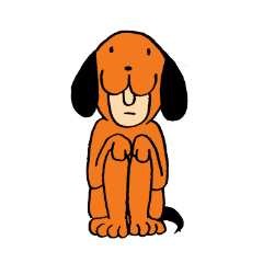 [LINEスタンプ] 少しネガティブな犬