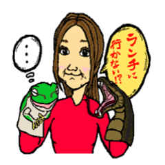 [LINEスタンプ] 腹話術な日常