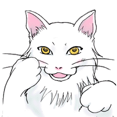 [LINEスタンプ] モネ猫あればいいな