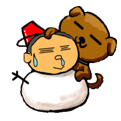 [LINEスタンプ] 驚きの優しさ！「仏のたもつくん」冬へん