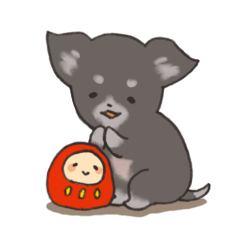 [LINEスタンプ] ナナちゃんと時々ダルマ