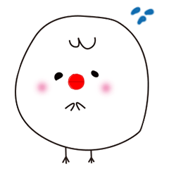 [LINEスタンプ] 白いひよこ