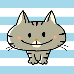 [LINEスタンプ] しましまねこねこ