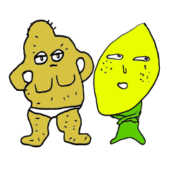 [LINEスタンプ] 野菜と果物ワンダーランド